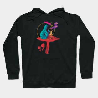 Paul Telling - Alice In Wonderland - The Smoking Caterpillar - Ask Alice Series Hoodie